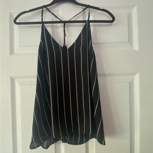 Wet seal black and white tank top